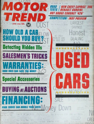 MOTOR TREND 1965 JUNE - CAPRICE 396, WRIST-TWIST, 426